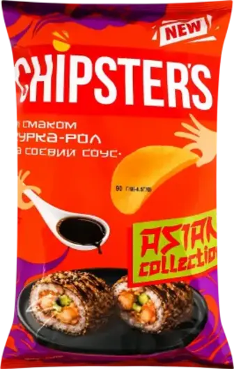 Чипси Chipster's Курка-рол та соєвий соус картопляні 90 г
