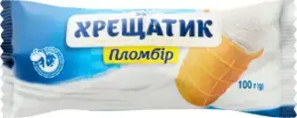 Морозиво ХРЕЩАТИК Пломбір 15% у ваф/стакані 90г