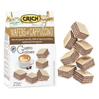 Вафлі Crich Cappuccino з капучіно 250 г