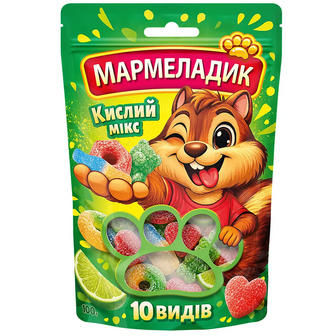 Цукерки желейні WINWAY Мармеладик кислий мікс 100 г