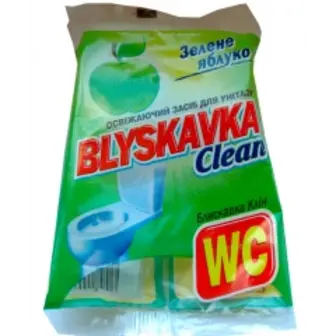 BLYSKAVKA Освіжаючий засіб для унітазу Зелене яблуко запасний блок