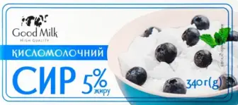 Сир Good Milk кисломолочний 5% 340 г