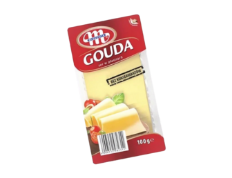 Сир "Гауда" нарізка ТМ Mlekovita, 100 г