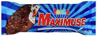 Морозиво Laska Maximuse карамель з арахісом 90 г
