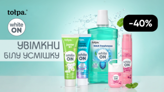 -40% на засоби Tolpa White On