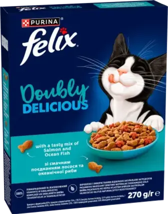 Корм для котів Felix лосось та океанічна риба сухий 270 г