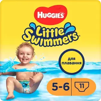 Підгузки-трусики Huggies Little Swimmers для купання розмір 5-6 (12-18 кг) 11 шт.