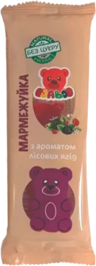 Мармежуйка Jabo Лісові ягоди без цукру з фруктовим смаком 45 г