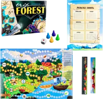 Настільна гра Strateg Trip Forest бродилка українською мовою