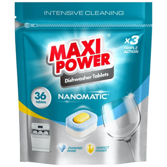 Таблетки для посудомийних машин Maxi Power Nanomatic 36 шт (4820204703356)