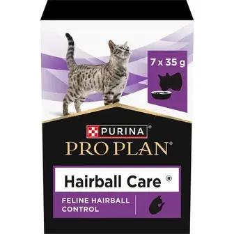 Ветеринарна добавка Pro Plan Hairball Care для виведення шерсті котів 7 шт х 35 г