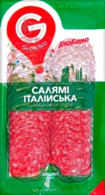 Ковбаса ТМ Глобино Салямі Італійська вищого гатунку (4820112650414)