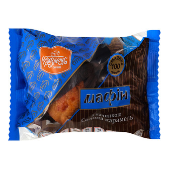 Мафін Рум'янець CaraMilk з начинкою Солона карамель 100 г (4820062054775)