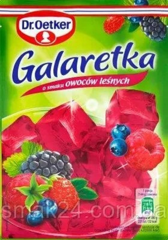 Желе Dr. Oetker Galaretka зі смаком лісових ягід 72 г (5900437027944)