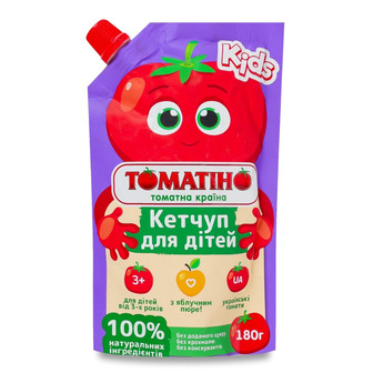 Кетчуп Томатіно для дітей від 3-х років 180 г (4820266362140)