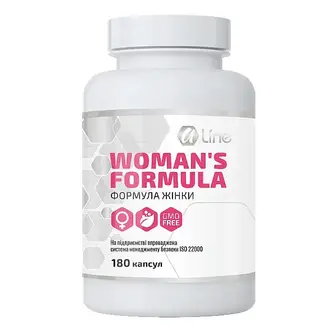 Мультивітаміни для жінок, Woman's Formula, A-Line, комплекс вітамінів та фітоестрогенів, 180 капсул