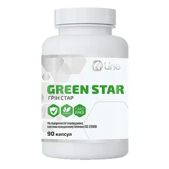 Грін Стар, Green Star, A-Line, комплекс на основі екстрактів морських водоростей, 90 капсул