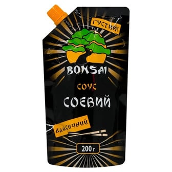 Соус соєвий Bonsai Класичний 200 г (4820210552214)