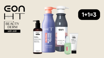 1+1=3 купуй три за ціною двох! Засоби для догляду Eon Professional, BEAUTYDERM та Hair Trend