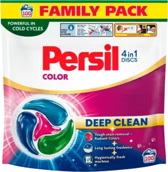 Диски для прання Persil 4in1 Discs Color Deep Clean 100 шт