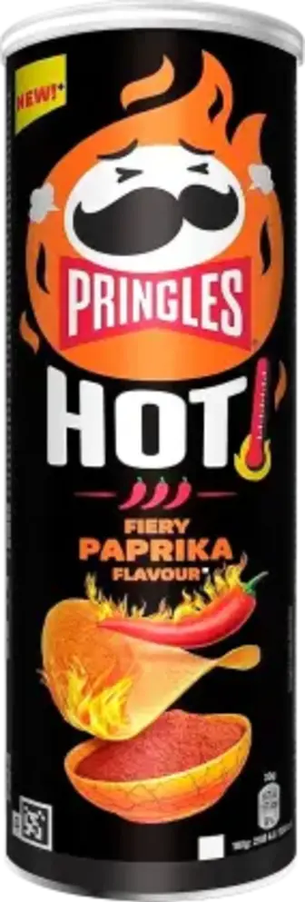 Чипси Pringles зі смаком гострої пекучої паприки картопляні 160 г