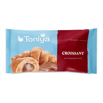 Круасан Toniya зі згущеним вареним молоком 60 г (4820208382342)