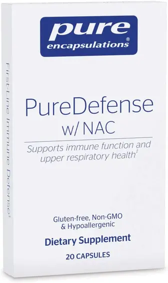 Підтримка імунітету і здоров'я дихальних шляхів, PureDefense with NAC, Pure Encapsulations, 20 капсул