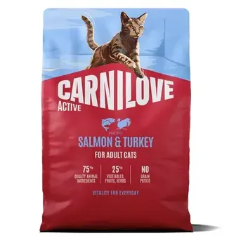 Сухий корм для котів Carnilove Active 2 кг - лосось та індичка