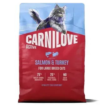 Сухий корм для котів Carnilove Active Large Breed 2 кг - лосось та індичка