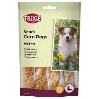 Ласощі для собак Trixie Snack Corn Dogs 100 г - качка
