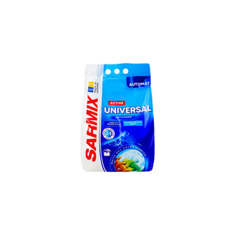 Пральний порошок Sarmix Active Universal Автомат, 89 циклів прання, 6 кг (4820268105691)