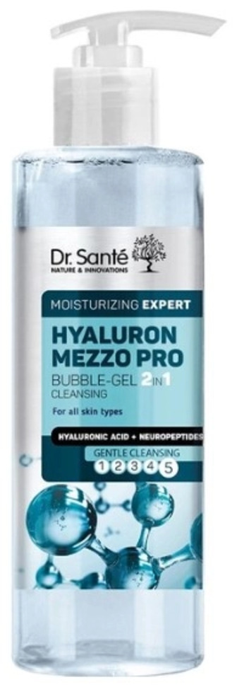Bubble-гель для вмивання Dr.Sante Hyaluron Mezzo Pro 2 в 1 200 мл