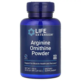 Аргінін орнітин, Arginine Ornithine, Life Extension, порошок, 150 г