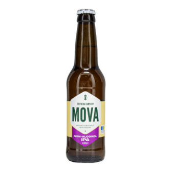 Пиво Mova Non-Alcohol IPA світле нефільтроване непастеризоване 0,33л