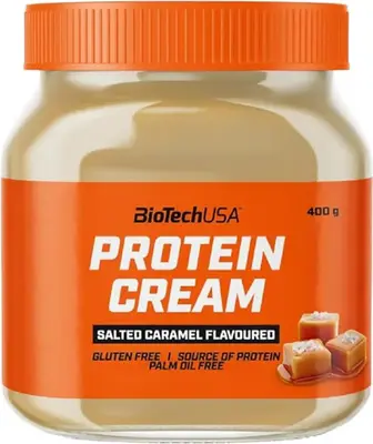 Протеїнова паста, із сироватковим протеїном, Protein Cream Salted Caramel, BioTech USA, солона карамель, 400 грам