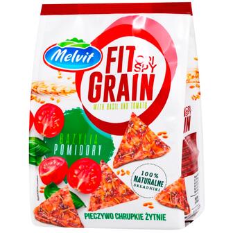 Хрусткі хлібці fit grain з томатами та базиліком Melvit 150 г