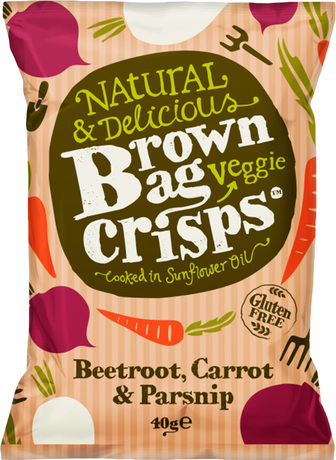 Чипси з буряка, моркви та пастернаку Brown Bag Crisps 40 г