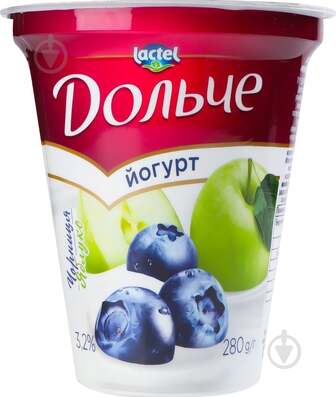 Йогурт Дольче Чорниця-яблуко 3,2% 280 г
