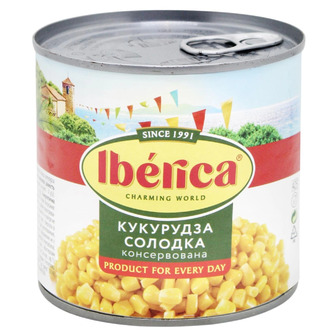Кукурудза Iberica солодка консервована 340 г (8436024299649)