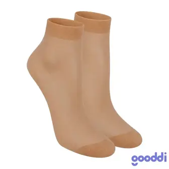 Шкарпетки капронові Gooddi 40 den бежеві 2 пари