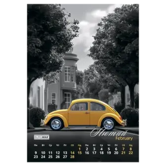Календар настінний А3 2026 рік Buromax 1 пружина Emphasis on color BM.210602