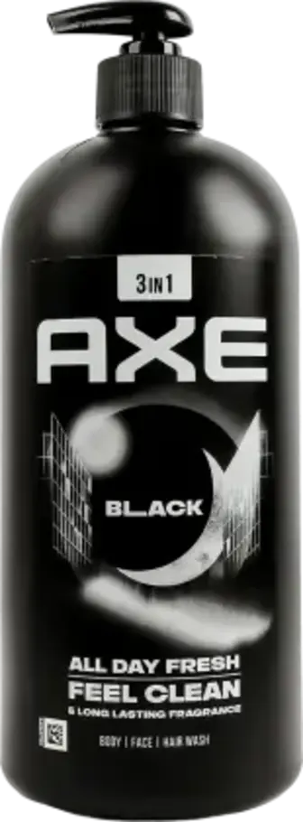 Шампунь-гель для душу Axe Black чоловічий 900 мл