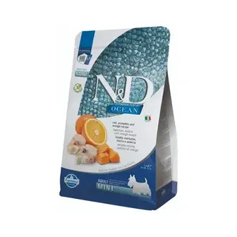 Сухий корм для собак Farmina N&D Grain Free Ocean Mini Adult 2,5 кг - тріска та апельсин