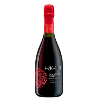 Ігристе ламбруско (lambrusco) напівсолодке червоне Righi Rosso Emilia IGT 0,75 л