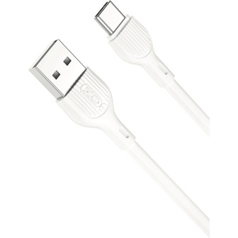 Кабель XO CB-200UC, USB Type-A to Type-C, 2.4 А, білий, 2 м (732093802796)