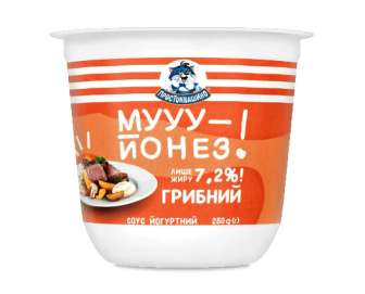 Соус йогуртовий "Простоквашино" "Муйонез" з наповнювачем гриби 7,2%, 250г