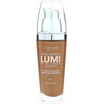 L'Oreal, Тональная основа True Match Healthy Luminous Makeup, SPF 20, оттенок мягкий соболиный C6, 30 мл