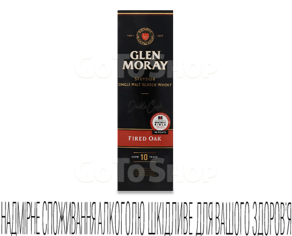 Віскі Glen Moray Fired Oak 10 yo, 0,7л