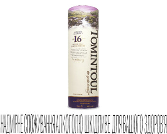 Віскі Tomintoul Single Malt 16 yo, 0,7л