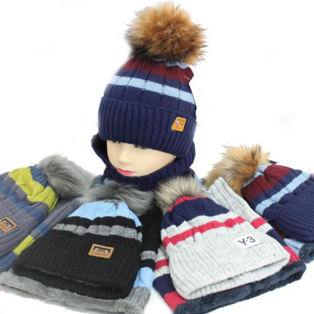Комплект для хлопчика Kraft + шапка + хомут зима 1376К шт